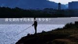 潘安湖的平均水深是多少米?